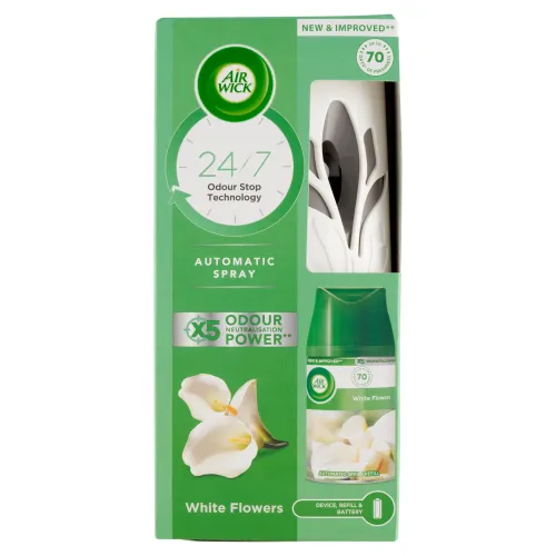 Air Wick Freshmatic Difuzér a náplň do osviežovača vzduchu biele kvety