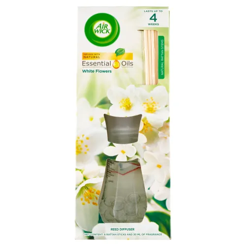 Air Wick Essential Oils Vonné tyčinky biele kvety