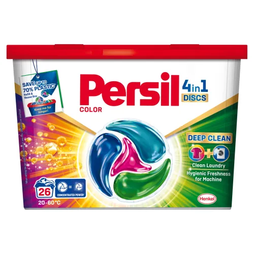 Persil Discs 4in1 Deep Clean Color dávkovaný prací prostriedok 26 praní
