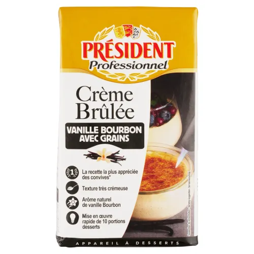 Président Zmes na prípravu Crème Brûlée s vajcami a bourbonskou vanilkou