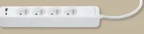Silvercrest zásuvková lišta so 4 zásuvkami so shutter uzáverom a 2 nabíjacími USB prípojkami USB-A a USB-C