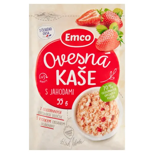 Emco Ovsená kaša s jahodami