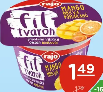 Rajo Fit tvaroh mango-marakuja