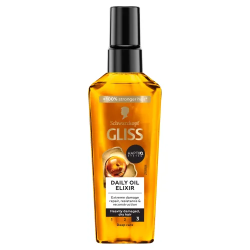 Schwarzkopf Gliss Daily Oil elixír pre silne poškodené suché vlasy