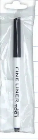 Tenký čierny popisovač