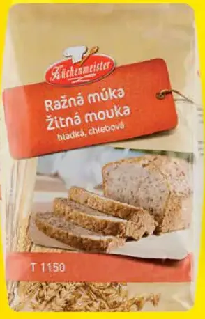 Küchenmeister ražná múka žitná múka hladká chlebová