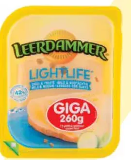 Leerdammer Lightlife Giga plátky, balené