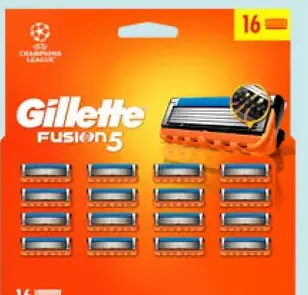 Gillette Fusion náhradné holiace hlavice – vybrané druhy