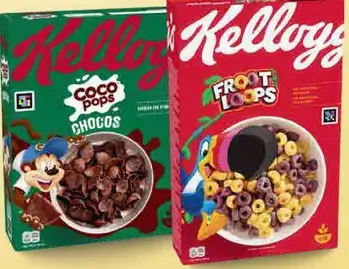 Cereálie Coco Pops Chocos a Froot Loops Kellogg's