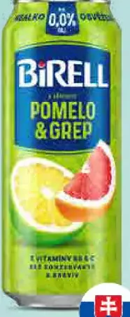 Birell Radler Grep; cena s aplikáciou 0,69 €, cena bez aplikácie 1,25 €