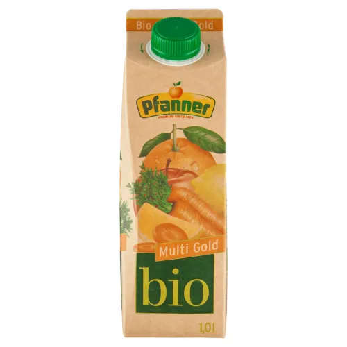 Pfanner Multi Gold bio viacdruhový ovocno-zeleninový nápoj