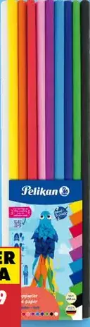 Pelikan krepový papier, 50 × 200 cm, 10 farieb v balení