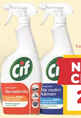 Cif univerzálny čistiaci sprej, rôzne druhy