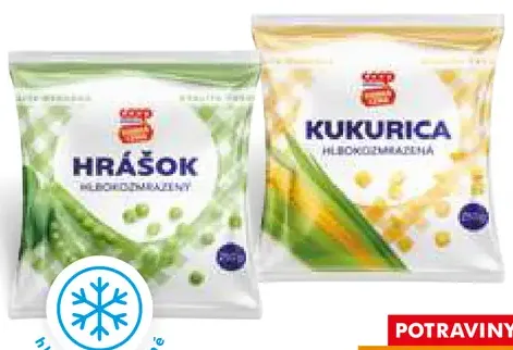Hrášok hlbokozmrazený