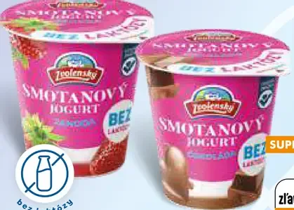 Zvolenský smotanový jogurt bez laktózy, 2 druhy
