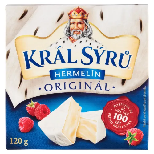 Král Sýrů Mäkký zrejúci plnotučný syr s bielou plesňou na povrchu