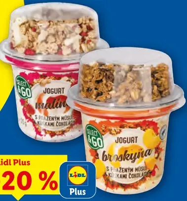 Ovocný jogurt s müsli – malina, čučoriedka a rôzne druhy
