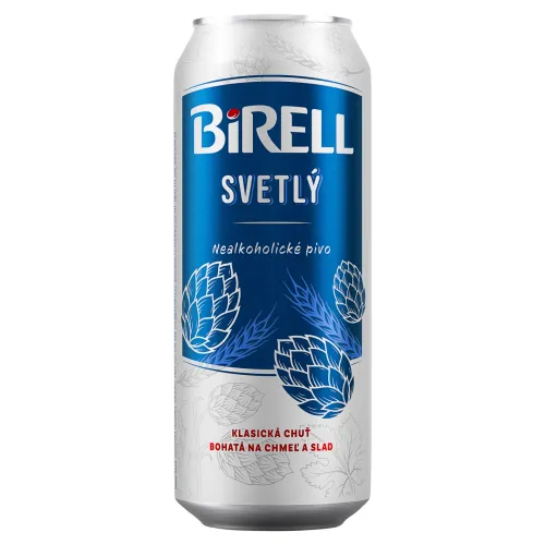 Birell Svetlý nealkoholické pivo plechovka