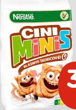 Nestlé Cini Minis cereálie – rôzne druhy
