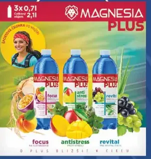Magnesia Plus, balenie nápojov Focus, Antistres a Revital