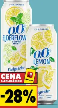 Edelmeister Radler 0,0 % rôzne druhy – Elderflower Lemon Mint a Lemon