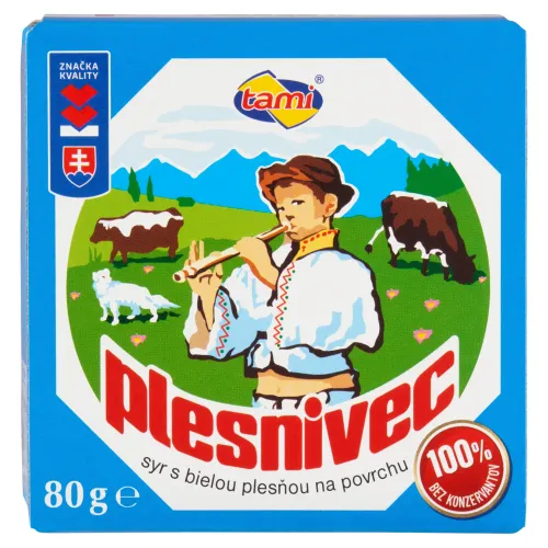 Tami Plesnivec syr s bielou plesňou na povrchu