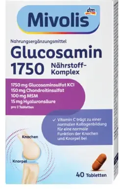 Mivolis Glucosamin 1750, výživový doplnok