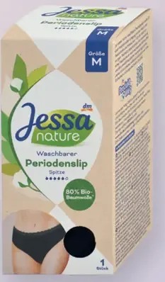 Jessa nature prateľné menštruačné nohavičky s čipkou