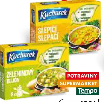 Kucharek bujón – zeleninový, slepačí