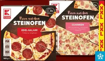 K-Classic pizza Steinofen – rôzne druhy