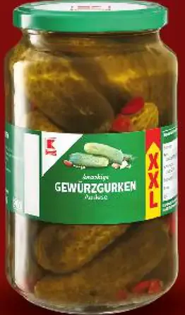 K-Classic uhorky, pevný podiel 450 g