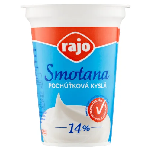 Rajo Smotana pochúťková kyslá 14%
