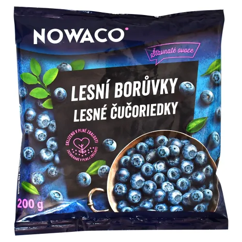 Nowaco Lesné čučoriedky hlbokozmrazené