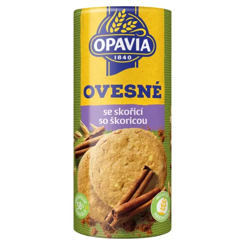 Opavia Zlaté Cereálne sušienky so škoricou