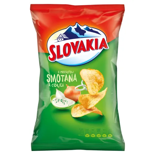 Slovakia Chips S príchuťou smotana a cibuľa