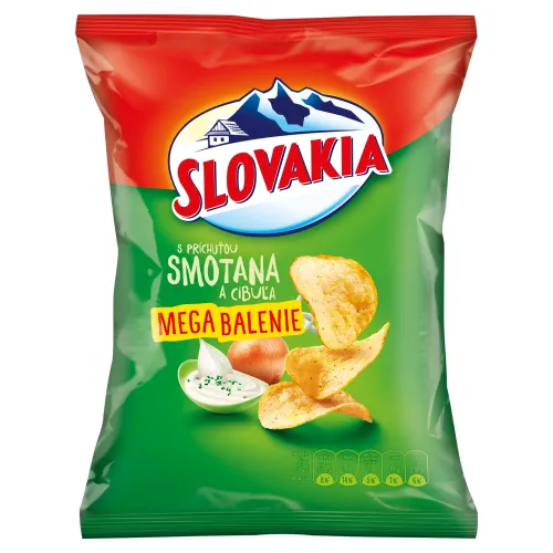 Slovakia Chips S príchuťou smotana a cibuľa