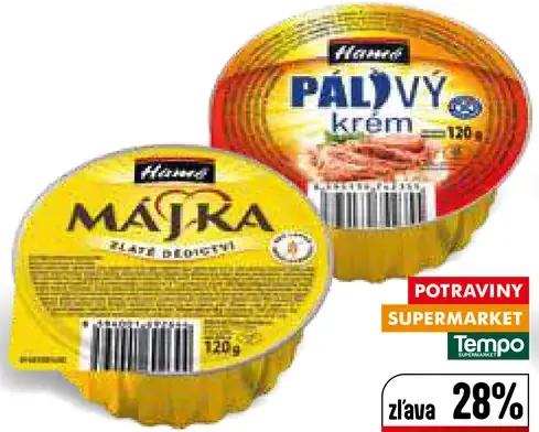 Hamé mäsová nátierka, 2 druhy