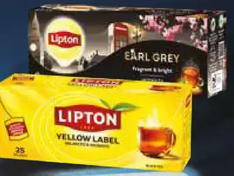 Lipton čaj Yellow Label a Earl Grey