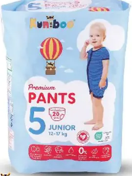 Kuniboo plienkové nohavičky, veľkosť 5 Junior