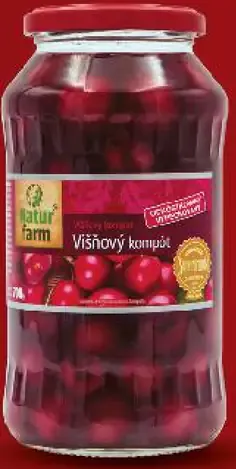 Natur Farm višňový kompót bez kôstok