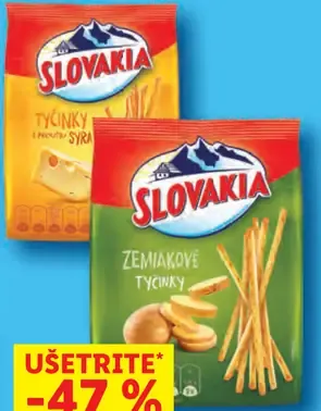 Slovakia tyčinky, syrové a zemiakové druhy