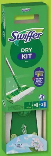 Swiffer štartovacia súprava, mop a náplne na suché upratovanie