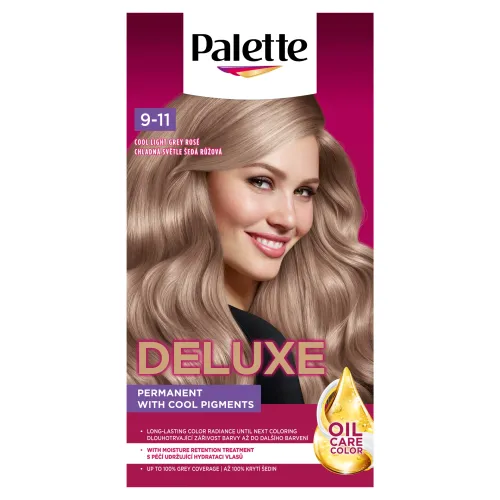 Palette Deluxe farba na vlasy chladná svetlo šedá ružová 9-11