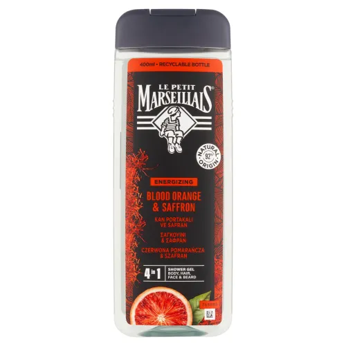 Le Petit Marseillais Sprchový gél červený pomaranč & šafran 4v