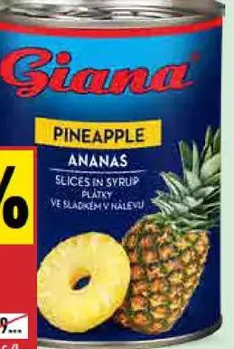 Giana ananásové plátky