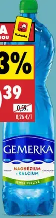 Gemerka jemne perlivá minerálna voda s horčíkom a vápnikom