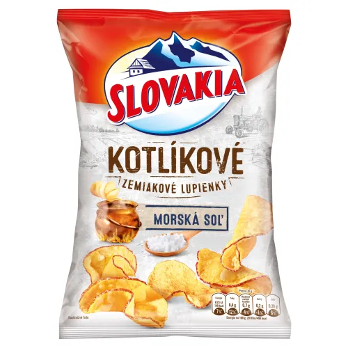 Slovakia Kotlíkové zemiakové lupienky morská soľ