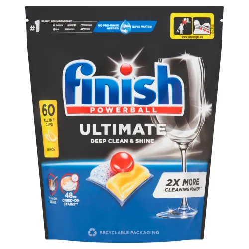 Finish Powerball Ultimate All in 1 Lemon kapsuly do umývačky riadu