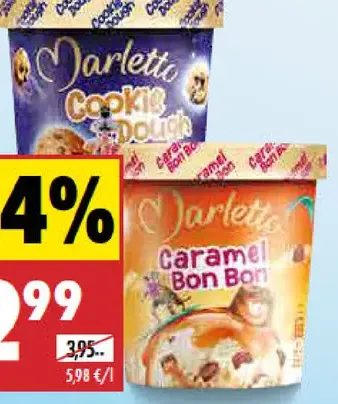 Marellto zmrzlina Cookie Dough, Caramel Bon Bon