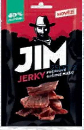 Jim Jerky prémiové sušené mäso, rôzne druhy
